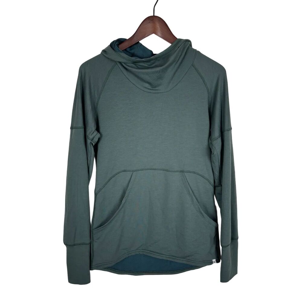 Flyflow Green Teal Hooded Sweatshirt Women's XS